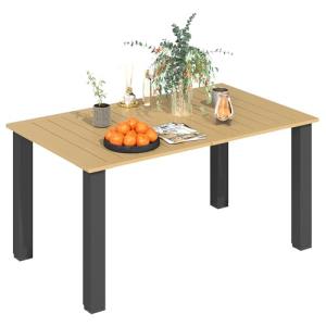 Outsunny Mesa de Jardín Rectangular Mesa de Terraza Exterio…