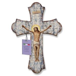 Fratelli Bonella – Crucifijo de pared de madera de álamo co…