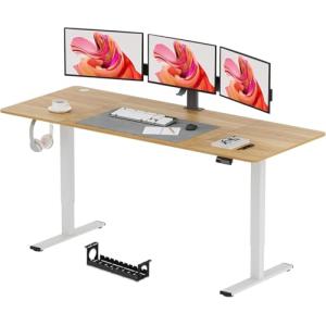 SANODESK QS Escritorio Elevable Eléctrico 200x80 cm, con Co…
