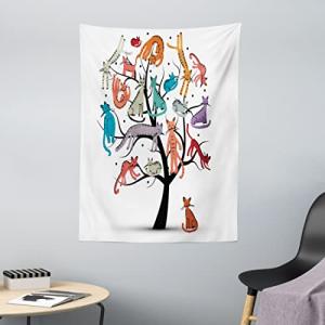 ABAKUHAUS Vistoso Tapiz de Pared y Cubrecama Suave, Árbol d…
