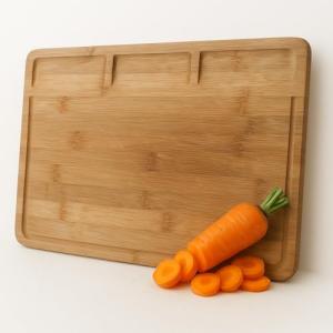 Tabla de cortar cocina de bambú - antideslizante - para hog…