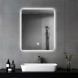 MYGIIVOVO Espejo de pared para baño, espejo de baño con ilu…