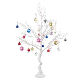Nuptio Árbol Pascua Artificial Blanco - 105cm Alto Adorno N…