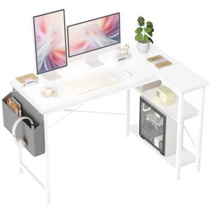 BEXEVUE Escritorio en forma de L 120 x 70 cm, mesa de juego…