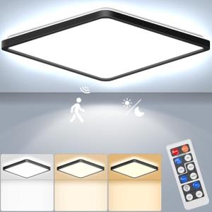 RDGOOD Sensor LED Plafón Regulable con Detector de Movimien…