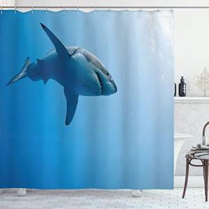 ABAKUHAUS Tiburón Cortina de Baño, Peces en el océano Natac…