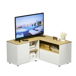 HOMCOM - Mueble de TV esquinero con espacio para TV (hasta…