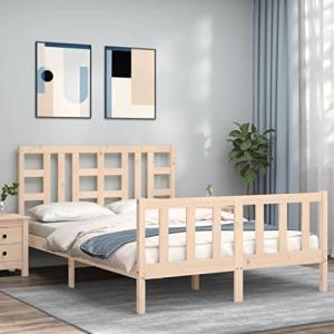 Vetnasa Estructura de Cama sin colchón Madera Maciza de Pin…