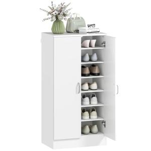 HOMCOM Zapatero de 2 Puertas, Zapatero Entrada Recibidor co…