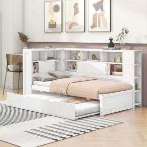 Moimhear Cama de día, 90 x 200 cm (90 x 190 cm), cuna, sin…