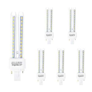 Aigostar - Pack de 5 Bombillas LED PLC 2U, tubo de 11 W Mai…