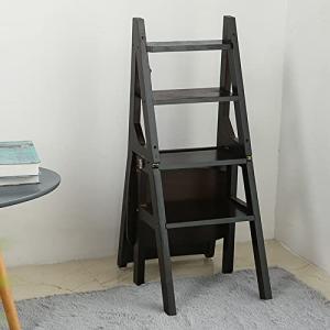 HAVVMK Silla de Escalera de 4 escalones Taburete de Madera,…