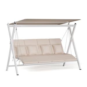 blumfeldt FlexiSwing Balancín Jardín Exterior – 4 Plazas, R…