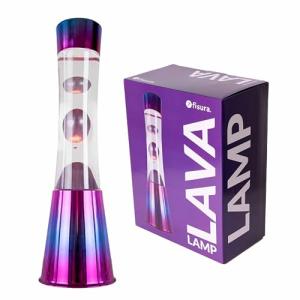 Fisura - Lámpara de lava iridiscente. Base iridiscente, líq…