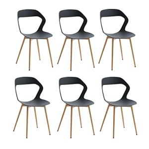 BenyLed Juego de 6 sillas de Comedor/Silla de salón Diseño…