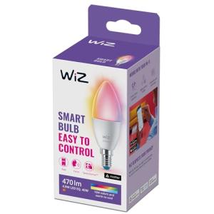 WiZ - Bombilla LED Inteligente Wi-Fi, Vela 4,9W (Eq. 40W) c…