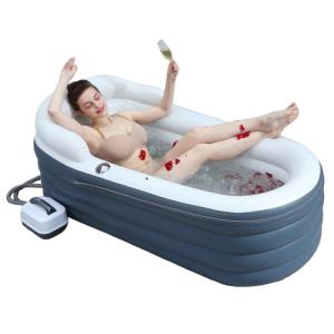 B&Y Bañera hinchable con colchoneta de burbujas para masaje…