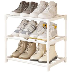 NIAWECAN Zapatero de 3 Niveles, Zapateros Metálico Apilable…