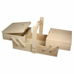 Rayher Caja de Costura en Madera, 34,5x20x21,5 cm, con asa,…