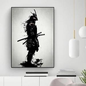 SDVIB Arte de pared pintura decoración del hogar samurái bl…