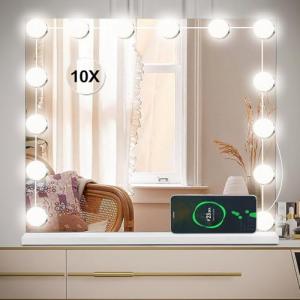 Saimeihome Espejo de Maquillaje con 14LED - Espejo Iluminad…