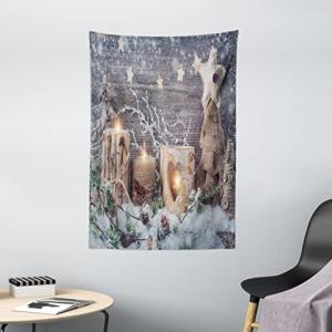 ABAKUHAUS Navidad Tapiz de Pared, Vela Vacaciones de Invier…