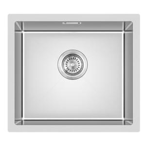 KINKIBOS Fregadero de acero inoxidable de 45 x 45 cm, frega…