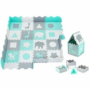 Moby-System Tapete Puzzle para Bebés 150x150cm - Alfombra…