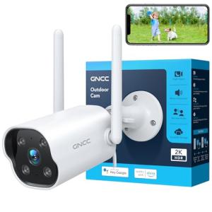 GNCC Camara Vigilancia WiFi Exterior 2K Camaras Vigilancia…