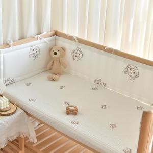 QOPIGFBN Protector de Cuna para Bebé, Protección Completa d…