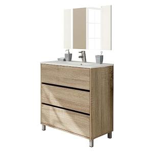 MUEBLES PITARCH | Conjunto Mueble de Baño con Lavabo cerámi…