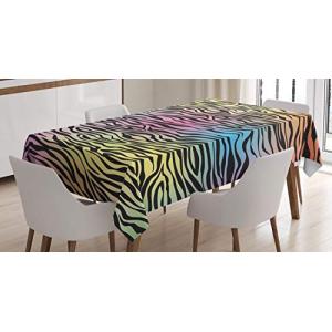 ABAKUHAUS El Estampado de Zebra Mantele, Colorido de la Fau…