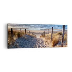 ARTTOR Lienzos decorativos mar playa duna Cuadro Sobre Lien…