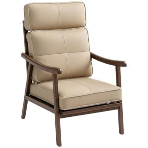 HOMCOM Butaca de Salón Sillón de Salón Tapizado en PU con M…