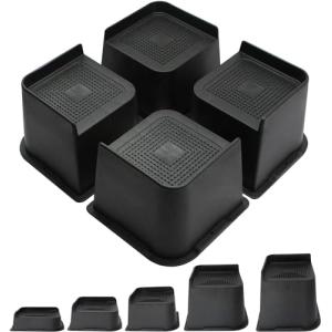 MYMULIKE Elevador de Muebles 5,1 cm, 7,6 cm, 10,2 cm, 15,2…