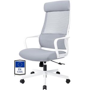 MELOKEA Silla de Oficina Ergonómica 200 KG con Reposacabeza…