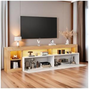 Wyibwy Mueble TV para televisores de hasta 80 pulgadas, caj…