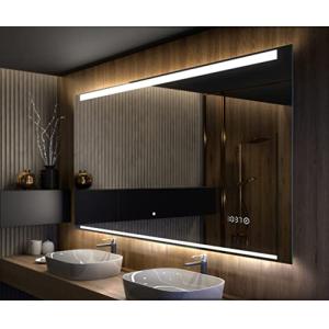 A ARTFORMA Espejo de Baño con Iluminación LED - 80x60 - Luz…