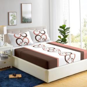 HaraDeco Juego de Sábana 4 Piezas Cama 150x190/200cm, Micro…