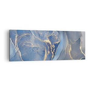 Lienzos decorativos Oro Azul Pintura Cuadro Sobre Lienzo Mo…