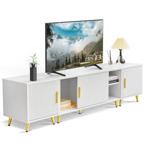 Roomark Armario de TV, mueble de madera para TV de 32 a 80…