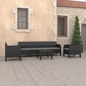 MOONAIRY Set de Muebles de jardín 4 pzas Cojines, Set De Ja…
