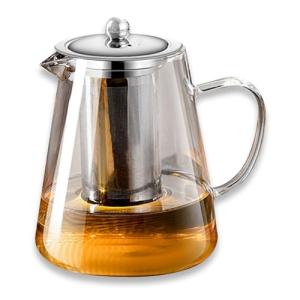 Tetera de vidrio de borosilicato de 950 ml con infusor de t…