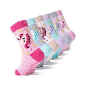EBMORE Calcetines Antideslizantes para Niños, de Felpa para…