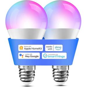 Meross Bombilla Inteligente Compatible con Apple HomeKit, S…