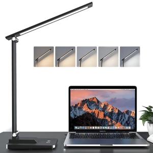ZIZIS Lámpara LED de Escritorio Plegable y Ajustable con 15…