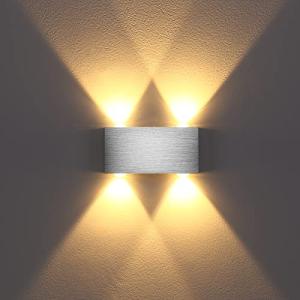 Lightess Apliques de Pared 4W, Lámpara de Pared en Moda de…