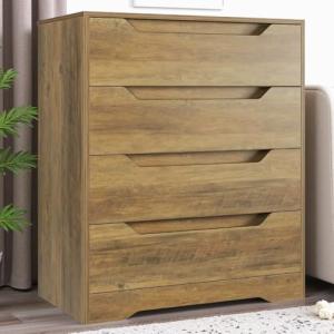 HOCSOK Cómoda de Cajones, Cómoda de Salón con 4 Cajones, Mu…