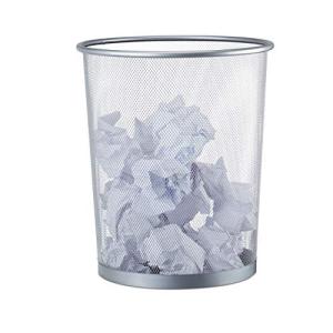 Relaxdays Papelera de Metal Enrejado, Cubo Basura Rejilla,…