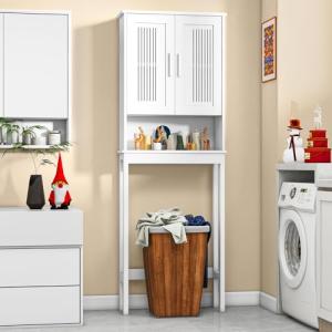 YITAHOME Armario de Baño con 2 Puertas, Estantería sobre In…